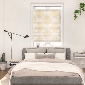 LICHTBLICK, LICHTBLICK Plissee »Plissee Klemmfix, ohne Bohren, blickdicht, Stripy Boho Drop India - Beige«, LICHTBLICK ORIGINAL Plissee »Plissee Klemmfix, ohne Bohren, blickdicht, Stripy Boho Drop India«, blickdicht, freihängend