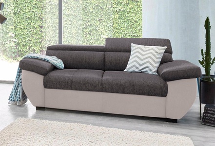 Cotta, COTTA Polstergarnitur »Speedway«, (Set), Set: bestehend aus 2-Sitzer Sofa und Hocker, frei im Raum stellbar, COTTA Polstergarnitur »Speedway«, (Set), Set: bestehend aus 2-Sitzer Sofa und Hocker, frei im Raum stellbar