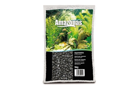 Amazonas, Kies farbig 2-3mm schwarz 5kg, Amazonas Kies farbig 2-3mm, schwarz (5kg)
