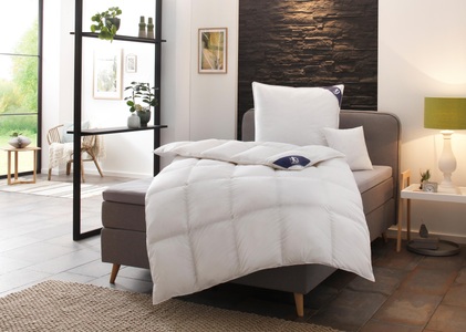 SPESSARTTRAUM, SPESSARTTRAUM Gänsedaunenbettdecke »Premium******«, normal, Füllung 100% Gänsedaunen, Bezug 100% Baumwolle, (1 St.), hergestellt in Deutschland, allergikerfreundlich, SPESSARTTRAUM Gänsedaunenbettdecke »Premium****, hergestellt in Deutschland«, Füllung 100% Gänsedaunen, Klasse 1, Downpass zertifiziert, Bezug 100% Baumwolle, nachhaltig (Made in Green), Hausstauballergiker geeignet, (1 St.)
