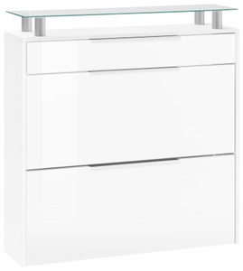 borchardt Möbel, borchardt Möbel Schuhschrank »oliva«, Breite 89 cm, hängend, borchardt Möbel Schuhschrank »Oliva«, Breite 89 cm, hängend, mit 2 Doppeltrommel und 1 Schubkasten