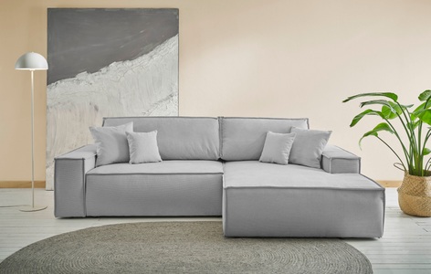 andas Ecksofa »Finnley«, mit Bett-Funktion (Liegefläche 210x136 cm), Bettkasten