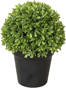 Fink, Fink Kunstpflanze »Buchsbaum Kugel, getopft«, (1 St.), Dekopflanze Buxus, aus Kunststoff, im Topf, Ø 18cm, 30cm oder 40 cm, In- und Outdoor geeignet, 