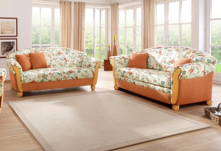 HOME AFFAIRE, Home affaire Sitzgruppe »Milano«, (2 tlg.), 2-Sitzer und 3-Sitzer, Home affaire Polstergarnitur »Milano«, (2 tlg.), 2-Sitzer und 3-Sitzer