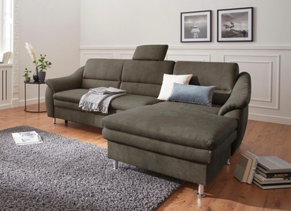 SIT&MORE, sit&more Ecksofa, sit&more Ecksofa »Cardoso L-Form«, mit Federkern, wahlweise mit Bettfunktion