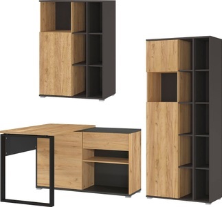 Germania, GERMANIA Büromöbel-Set »Fintona«, inklusive Winkelschreibtisch und zwei Aktenschränken, GERMANIA Büromöbel-Set »Fintona«, inklusive Winkelschreibtisch und zwei Aktenschränken