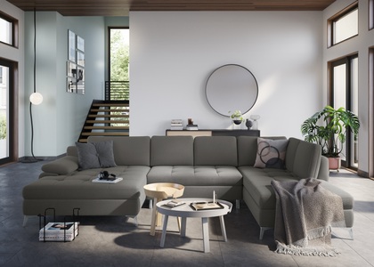 sit&more Wohnlandschaft, mit Mega-Recamiere, wahlweise mit Bettfunktion und Bettkasten