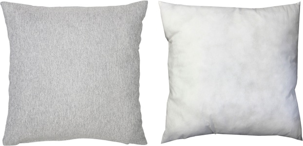 Home Basics, Home Basics Dekokissen »BIG JOHN«, (1 St.), mit Füllung und Reissverschluss, 