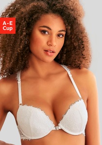 Lascana, LASCANA Push-up-BH, mit nachhaltiger Spitze (anteilig recyceltes Polyamid), Dessous, LASCANA Push-up-BH, mit Spitze, die anteilig recyceltes Polyamid enthält, Dessous