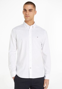 Tommy Hilfiger, Hemd, Langarm Herren Weiss XL, Tommy Hilfiger Langarmhemd »LA-Hemd Flex 1985 Oxford«