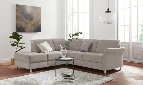 sit&more Ecksofa, inklusive Federkern, wahlweise mit Kopfteilverstellung, Bettfunktion und Stauraum