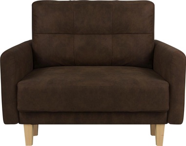 HOME AFFAIRE, Home affaire Sessel »Triplo«, mit Steppung im Rückenkissen, Home affaire Sessel »TRIPLO Relaxsessel mit Wellenunterfederung, Masse B/T/H: 95/100/89 cm«, Polstersessel mit Steppung im Rückenkissen, hohe Qualität