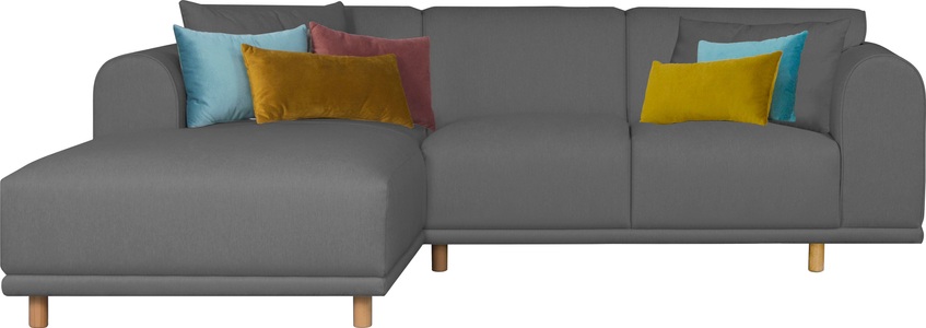 ANDAS, andas Ecksofa »Maroon«, in skandinavischem Design, mit losen Kissen, GOODproduct Ecksofa »Maroon L-Form« in skandinavischem Design, mit losen Kissen