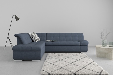 DOMO collection, DOMO collection Ecksofa »Mona«, wahlweise mit Bett- und Armlehnfunktion, DOMO collection Ecksofa »Mona L-Form bequem und komfortabel, Breite 271cm, L-Form« wahlweise mit Bett- und Armlehnfunktion