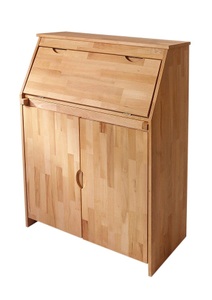 Woltra, Woltra Sekretär »Luzern«, Home affaire Sekretär »Luzern, Schreibtisch,«, kompakter Home-Office-Tisch, Massivholz, Breite 83 cm