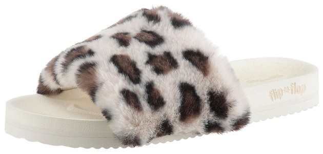 Flip Flop, Flip Flop Pantoffel »pool*leo fur«, im Leo-Look, 