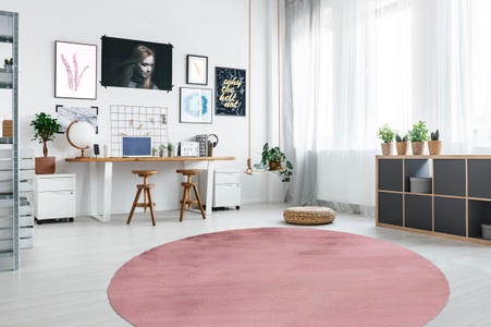 Arte Espina Fellteppich »Rabbit 100«, rund, Kunstfell, Kaninchenfell-Haptik, supersoft, Hochflorteppich