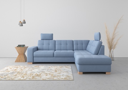SIT&MORE, sit&more Ecksofa, wahlweise mit Bettfunktion und Bettkasten, sit&more Ecksofa »Quincy L-Form«, wahlweise mit Bettfunktion und Bettkasten