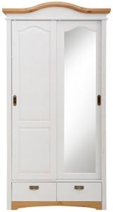 HOME AFFAIRE, Home affaire Schiebetürenschrank »Konrad«, aus Massivholz, Home affaire Schiebetürenschrank »Konrad«, Breite 111 cm, aus massiver, FSC®-zertifizierter Kiefer