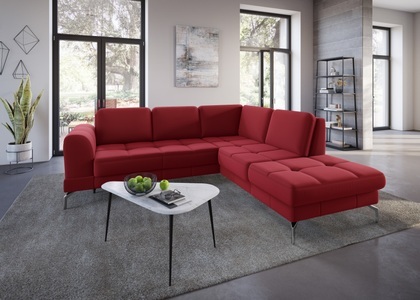 sit&more Ecksofa »Bendigo V«, inklusive Sitztiefenverstellung, Bodenfreiheit 15 cm, wahlweise in 2 unterschiedlichen Fussfarben
