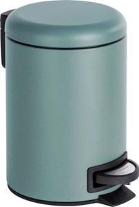 Wenko, Wenko - Kosmetik Treteimer Leman Grau 3 l - Grau und Schwarz, Wenko Treteimer Leman Grau | 25 × 17 × 22.5 cm | 3 l