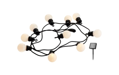Sirius, LED-Solarlichterkette Lucas Start-Set, gefrostet, Sirius LED-Lichterkette »LED Lichterkette Lucas Solar, matt«, 10 St.-flammig