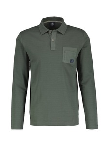 Lerros, LERROS Poloshirt »LERROS Langarmpolo in Struktur-Baumwollqualität«