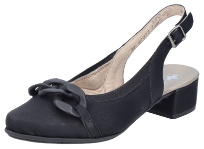Rieker, Rieker Slingpumps, Abendschuh, Sommerschuh, Blockabsatz, mit verstellbarem Riemchen, Rieker Slingpumps, Abendschuh, Sommerschuh, Blockabsatz, mit verstellbarem Riemchen