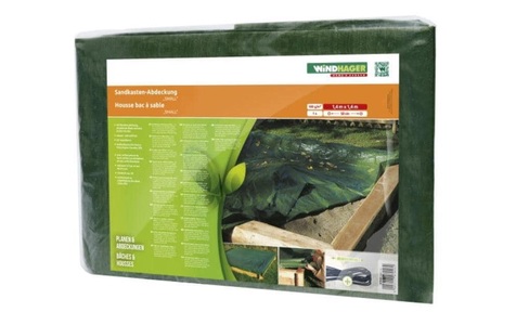Windhager, Windhager - Sandkasten-Abdeckung - 1.7 x 1.7m, Grün, Windhager Abdeckplane für Sandkasten, 170 x 170 cm