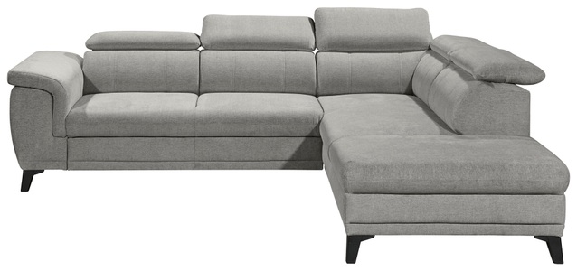 Carryhome, Carryhome Wohnlandschaft in velours grau , Albany , Textil , 271x231 cm , Velours , Liegefunktion, seitenverkehrt erhältlich, Schlafen auf Sitzhöhe, Rücken echt , 002220042211, MID.YOU Ecksofa in mikrovelours grau , Albany , Textil , 271x231 cm , Mikrovelours , Liegefunktion, seitenverkehrt erhältlich, Schlafen auf Sitzhöhe, Rücken echt , 002220042211