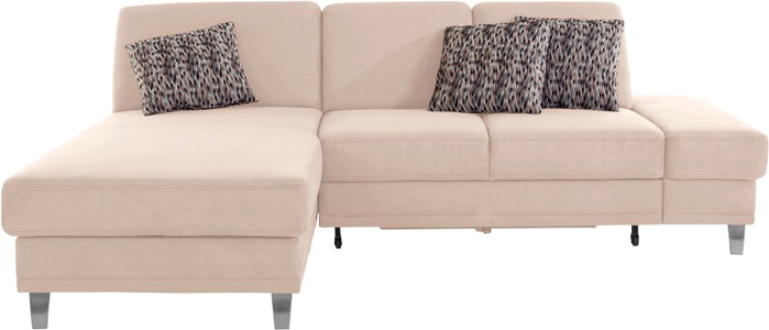 sit&more Ecksofa »Clio V«, wahlweise mit Bettfunktion oder Vorziehsitz und Bettkasten, Inklusive Federkern
