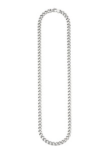 Bruno Banani, Bruno Banani Edelstahlkette »B0028N/20/00/55«, Bruno Banani Edelstahlkette »Schmuck Geschenk, Halskette Panzerkette Silberfarben«