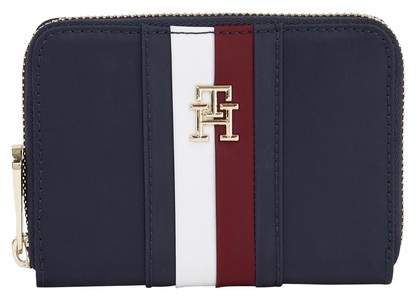 Tommy Hilfiger, Tommy Hilfiger Geldbörse, mit charakteristischem Streifendetail, 