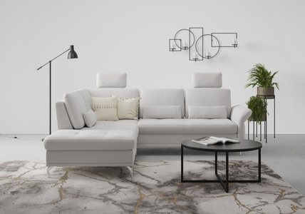 INOSIGN, INOSIGN Ecksofa »Palm Beach«, Federkern, mit Sitztiefenverstellung, wahlweise mit Bettfunktion, Bettkasten und Armteilverstellung, INOSIGN Ecksofa »Palm Beach L-Form«, Federkern, mit Sitztiefenverstellung, wahlweise mit Bettfunktion