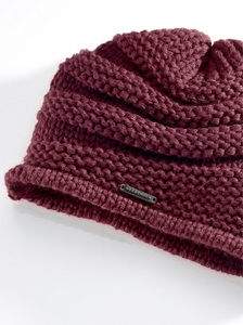 Seeberger, Seeberger Mütze in dekorativer Strick-Optik, Casual Looks Strickmütze