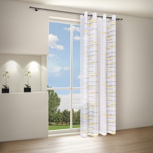 HAPPY HOME, Gardine, »LORNA«, Happy Home, Ösen 1 Stück, Happy Home Gardine »LORNA«, (1 St.), HxB: 245x140