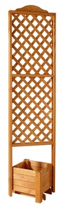 PROMADINO, PROMADINO Holzspalier Eckspalier mit Pflanzkasten, BxTxH: 54x54x210 cm, promadino Spalier, Eckspalier mit Pflanzkasten, BxTxH: 54x54x210 cm