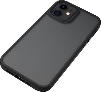 nevox, Nevox StyleShell Invisio, Handyhülle schwarz/transparent, iPhone 12 Mini, 