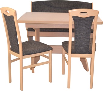 HOFMANN LIVING AND MORE, HOFMANN LIVING AND MORE Essgruppe »4tlg. Tischgruppe«, (Spar-Set, 4 tlg., 4tlg. Tischgruppe), Stühle montiert, HOFMANN LIVING AND MORE Essgruppe »4tlg. Tischgruppe«, (Spar-Set, 4 tlg., 4tlg. Tischgruppe), Stühle montiert