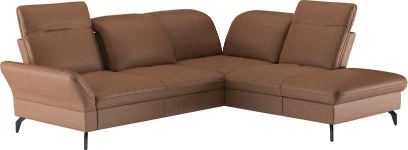 SIT&MORE, sit&more Ecksofa »Leandro L-Form«, Wahlweise mit Bett-, Kopfteil - und Armlehnfunktion, sowie Stauraum