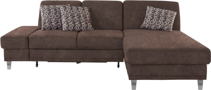 sit&more Ecksofa »Clio V«, wahlweise mit Bettfunktion oder Vorziehsitz und Bettkasten, Inklusive Federkern