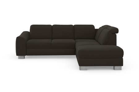 sit&more Ecksofa »Durness«, mit Federkern und hochwertigen Edelstahlfüssen, wahlweise mit Kopfteilverstellung, Bettfunktion und Stauraum oder mit Bettfunktion und Bettkasten