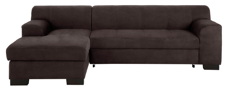 HOME AFFAIRE, Home affaire Ecksofa »Falk«, mit Federkern und wahlweise mit Bettfunktion, Home affaire Ecksofa »Falk L-Form«, mit Federkern und wahlweise mit Bettfunktion
