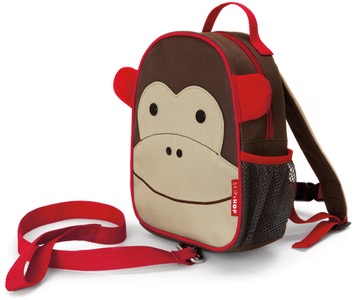 Skip Hop, SKIP HOP Kinderrucksack Zoo mit Sicherheitsleine Affe, 