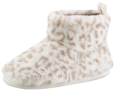 Flip Flop, Flip Flop Hüttenschuhe »short*yeti leo«, im flauschigen Leo-Look, 