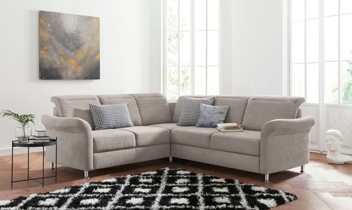 sit&more Ecksofa, inklusive Federkern, wahlweise mit Kopfteilverstellung, Bettfunktion und Schubladenstauraum