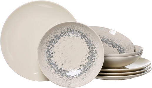 Ritzenhoff & Breker Tafelservice »Cecina«, (Set, 8 tlg.), Geschirr-Set, seidig schimmernde Farbglasur