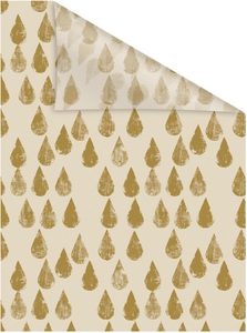 LICHTBLICK, LICHTBLICK Fensterfolie »Fensterfolie selbstklebend, Sichtschutz, Goldfarbenen Drops - Goldfarben«, LICHTBLICK ORIGINAL Fensterfolie »Fensterfolie selbstklebend, Sichtschutz, Golden Drops - Gold«, 1 St., blickdicht, glattstatisch haftend