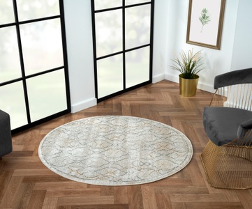 Myflair Möbel & Accessoires Teppich »My Floor«, rund, Kurzflor, Retro-Style, besonders weich durch Microfaser
