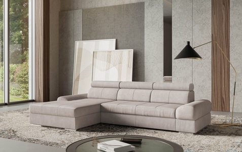 SIT&MORE, sit&more Ecksofa »Broadway L-Form«, mit verstellbaren Kopfteilen, wahlweise mit Bettfunktion, sit&more Ecksofa »Broadway L-Form«, inklusive Kopfteilverstellung, wahlweise mit Bettfunktion
